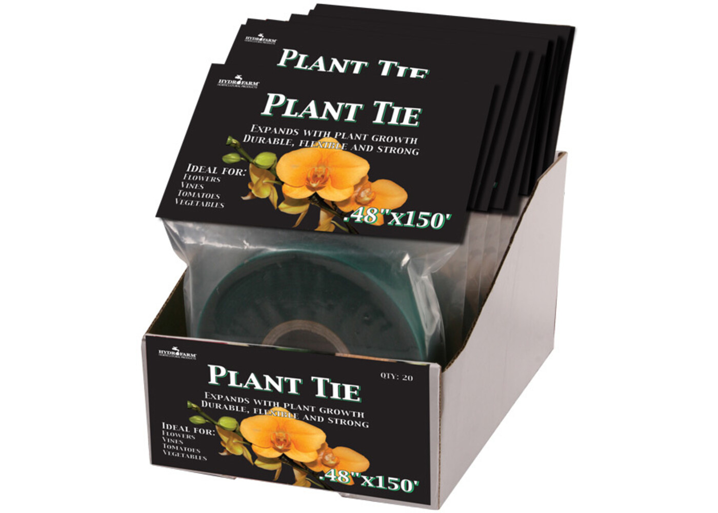 HF Plant Tie 1/2"x150' 8mil