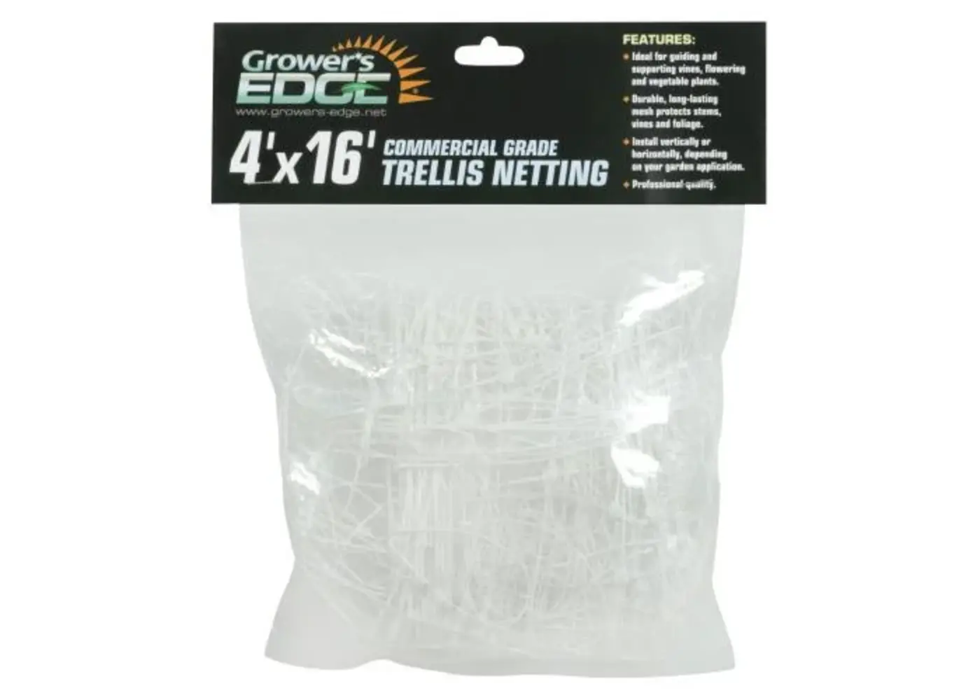 Grower's Edge® Commercial Grade Trellis Netting 4'x16'