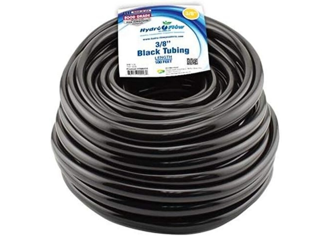 3/8" ID Black Tubing Cut by the Foot
