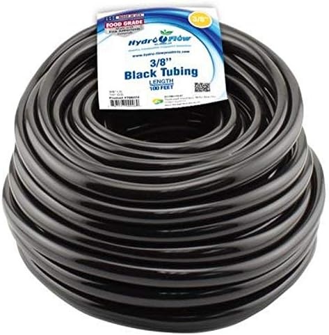 3/8" ID Black Tubing Cut by the Foot
