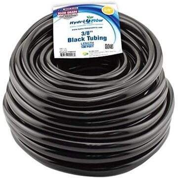  3/8" ID Black Tubing Cut by the Foot