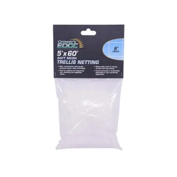  Grower's Edge Soft Mesh Trellis Netting 5' x 60' w/ 6" Squares