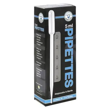  Measure Master Sterile Disposable Pipette 5mL box of 20