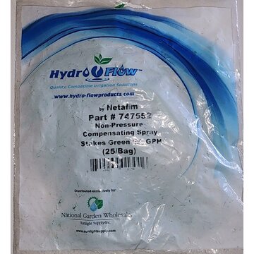 Hydro Flow Hydro Flow / Netafim Non-Pressure Compensating Spray Stakes Green 5.0 GPH