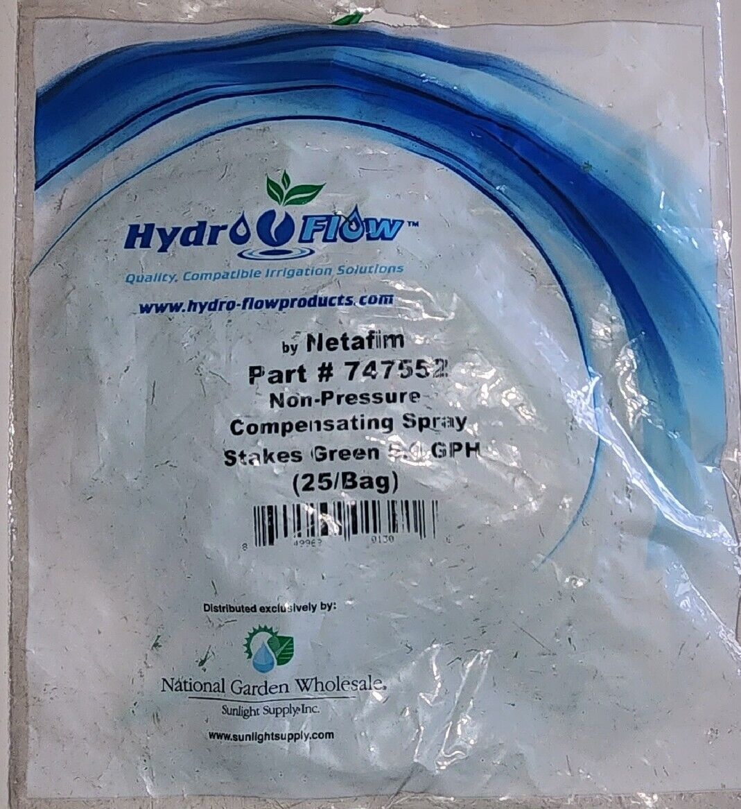 Hydro Flow Hydro Flow / Netafim Non-Pressure Compensating Spray Stakes Green 5.0 GPH