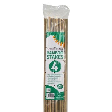 Growers Edge Grower's Edge Natural Bamboo 4 ft - 25/Bag (20 Bags/Bundle)