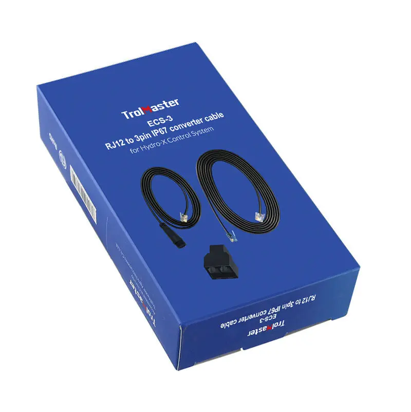 Trolmaster ECS-3 Hydro-X RJ12 to 3 Pin IP67 Converter Cable Set