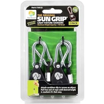 Sun Grip Sun Grip Original Light Hanger 1/8 in - Black - 1/Pair