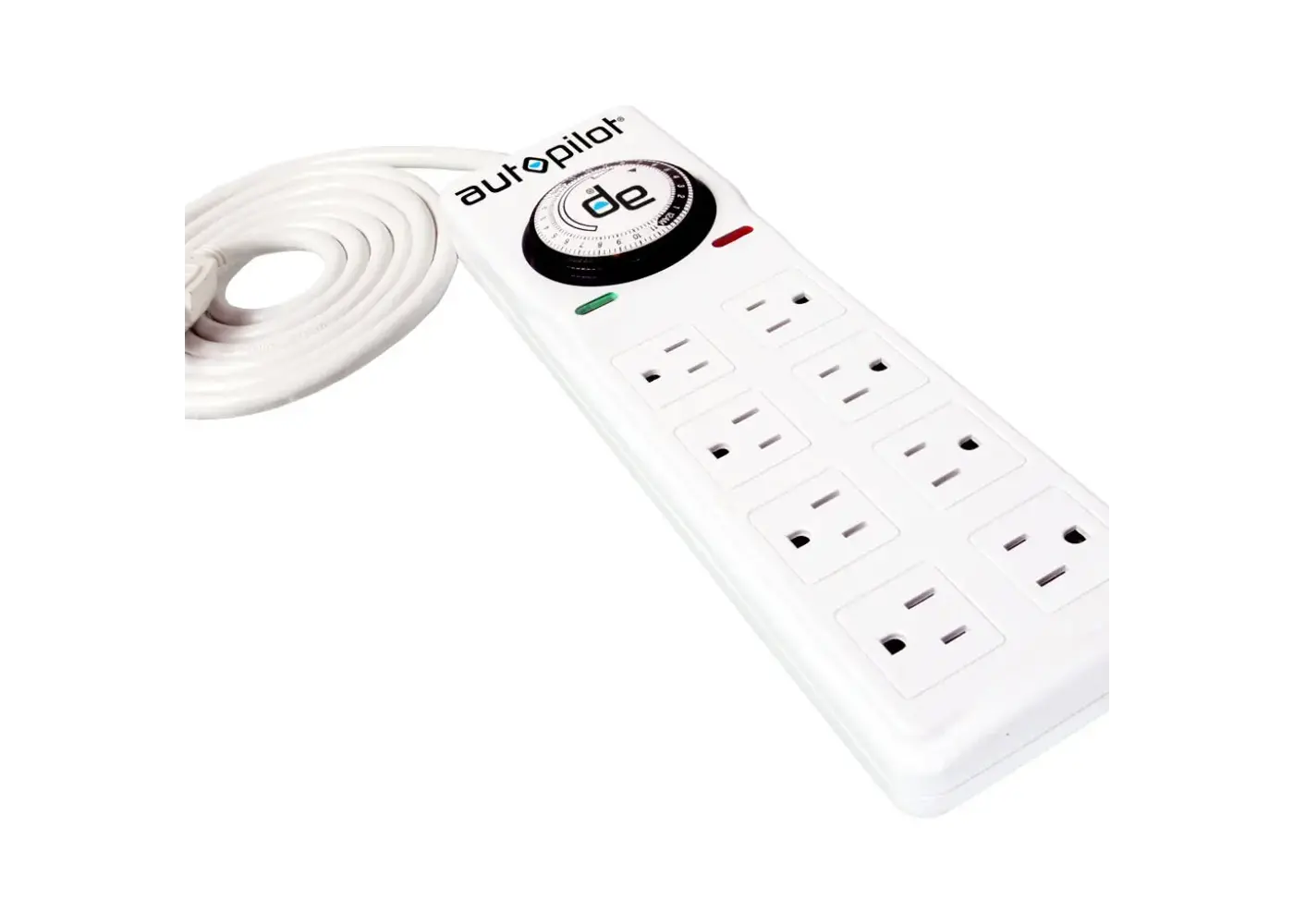 Autopilot Surge Protector Strip 8 Outlet Timer
