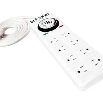  Autopilot Surge Protector Strip 8 Outlet Timer