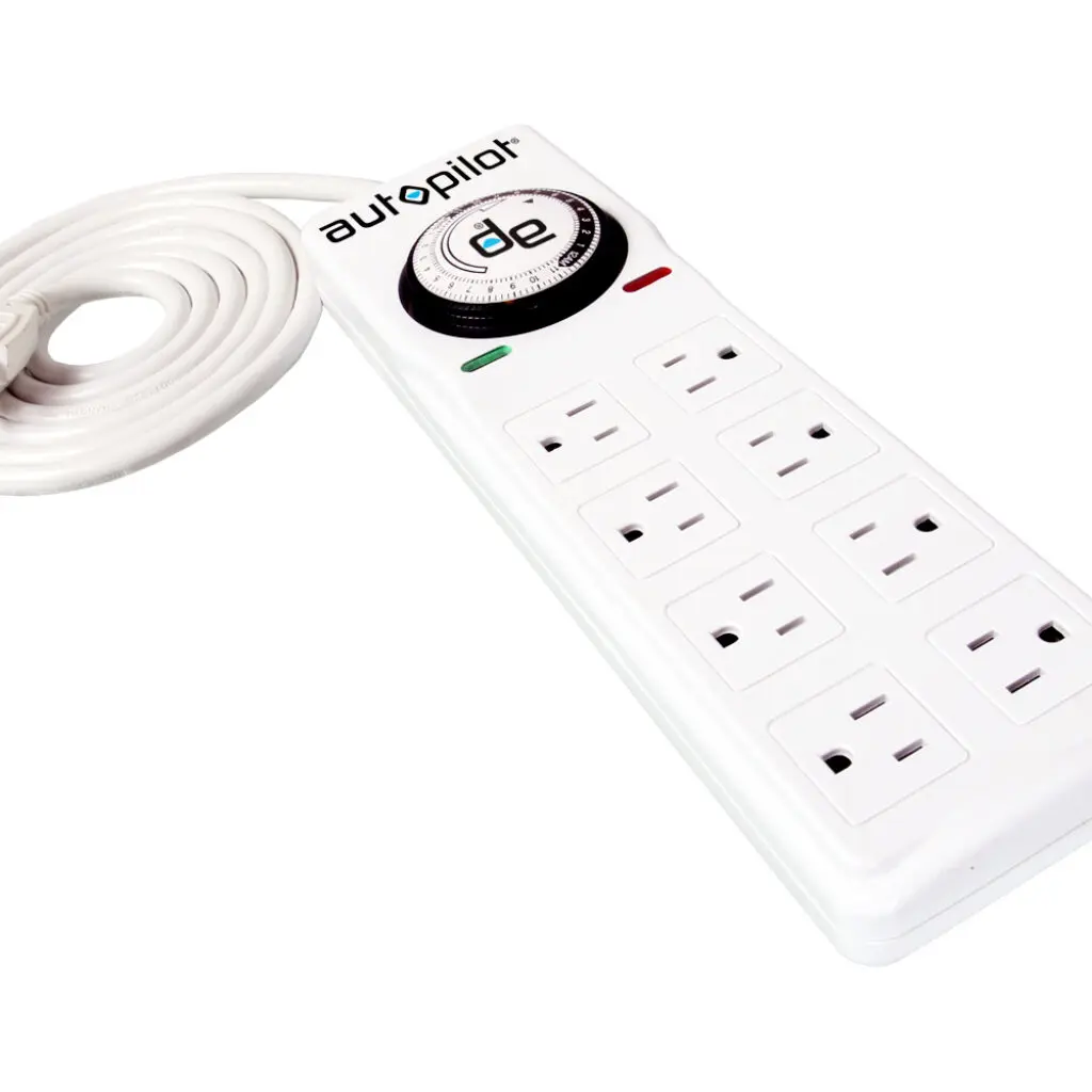 Autopilot Surge Protector Strip 8 Outlet Timer