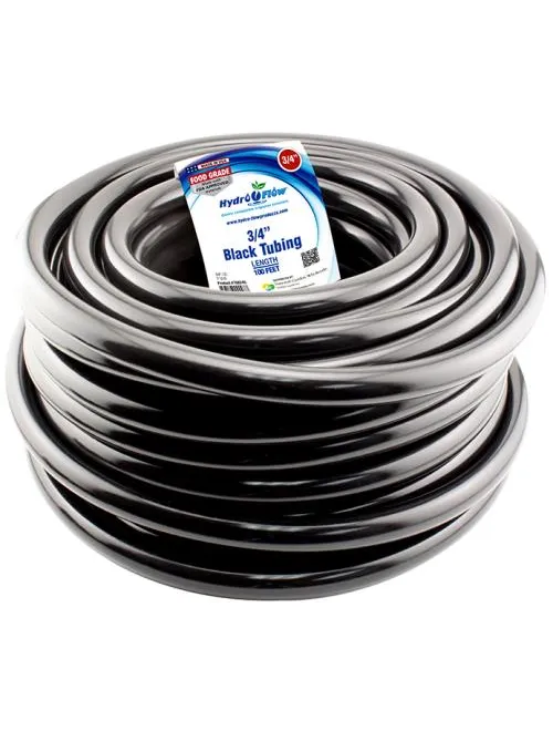 Hydro Flow Hydro Flow Vinyl Tubing Black 3/4 in ID - 1 in OD 100 ft Roll