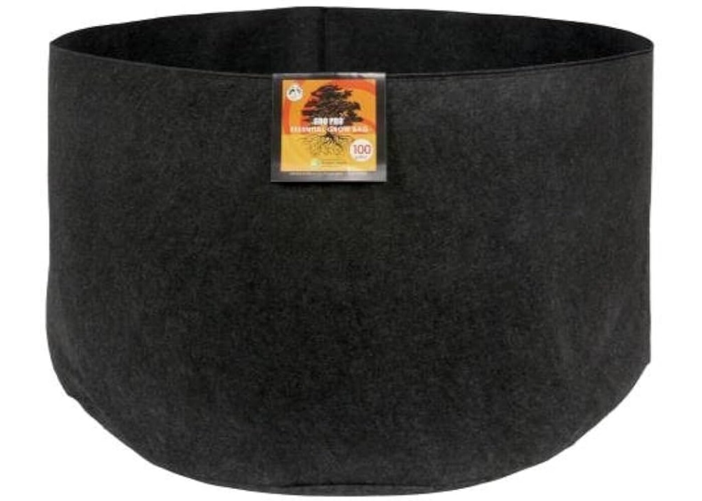 Gro Pro Gro Pro Essential Round Fabric Pot - Black 100 Gallon