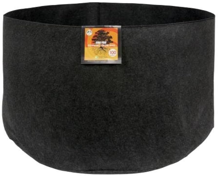Gro Pro Gro Pro Essential Round Fabric Pot - Black 100 Gallon