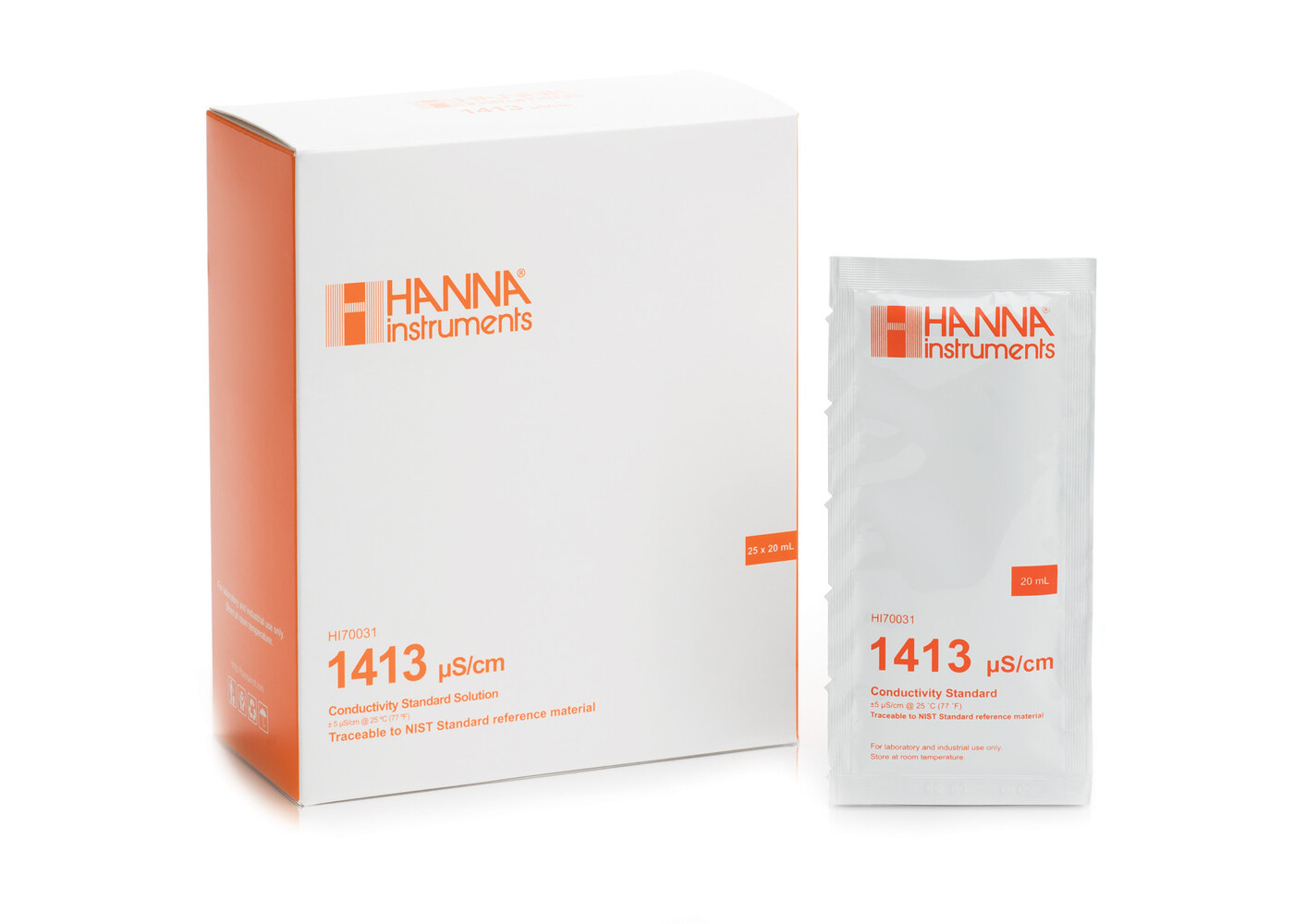 Hanna HI70031P 1413us/cm Conductivity Solution Sachet Packet EACH