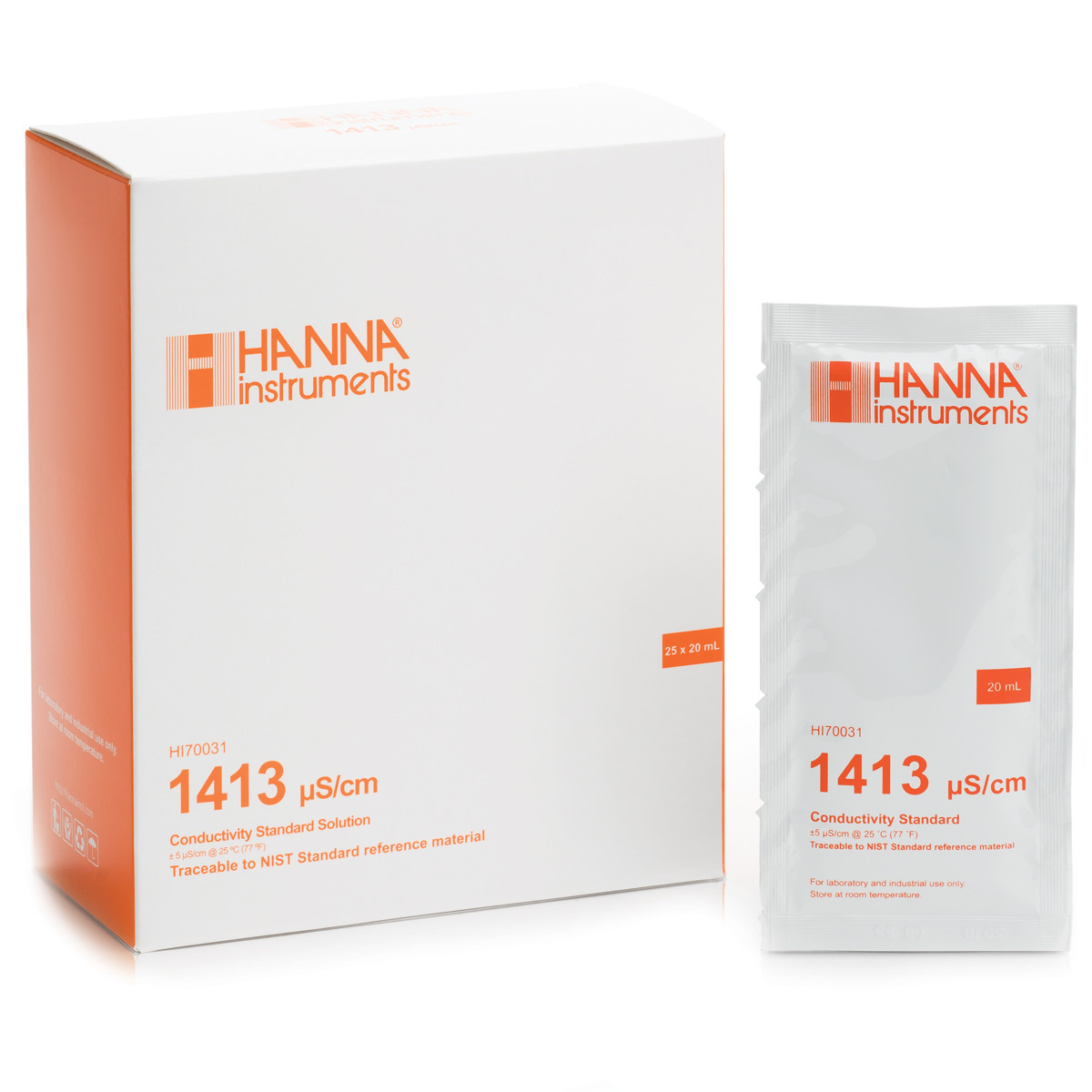 Hanna HI70031P 1413us/cm Conductivity Solution Sachet Packet EACH