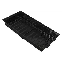 Flo n Gro Flo-n-Gro Easy Clean Flood Table Tray - 4 ft x 4 ft OD - Black