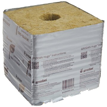 Grodan Grodan Delta Hugo 6" Block w/ Hole