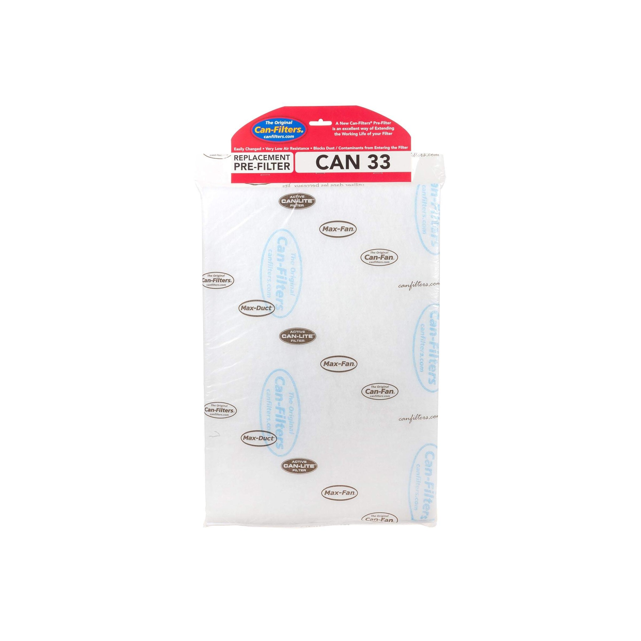 Can Fan Can Replacement Pre-Filter 33
