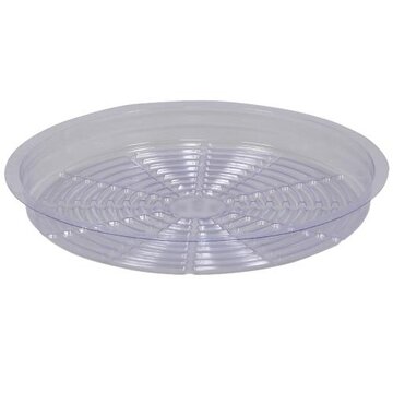 Gro Pro HF Premium Clear Plastic Saucer 6"
