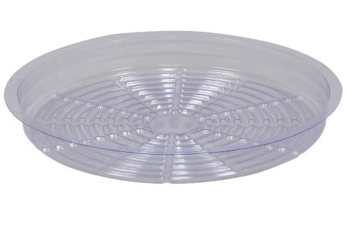 Gro Pro HF Premium Clear Plastic Saucer 6"