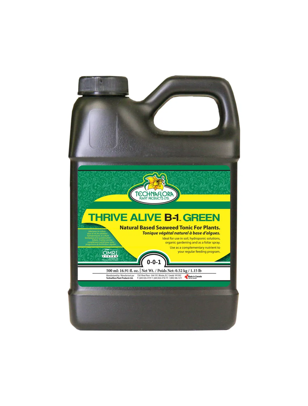 TechnaFlora Technaflora Thrive Alive B-1 Green 500 mL