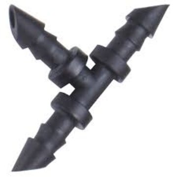 RainDrip Rain Drip 1/4" Double Barbed Tee EACH
