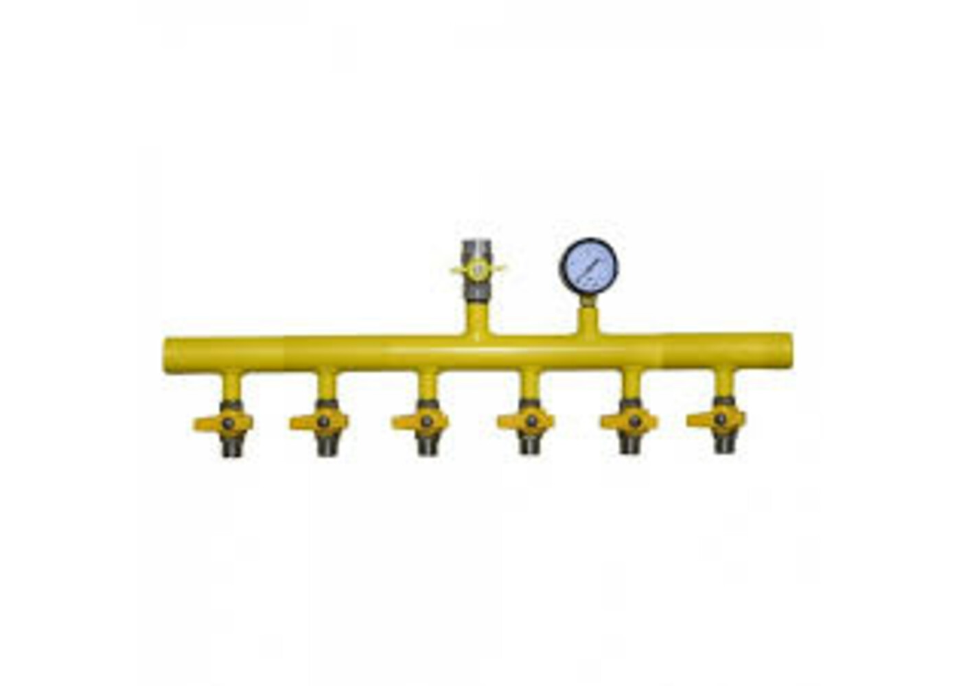 Hydro Flow Hydro Flow 6 Outlet Distribution Manifold Black/Yellow