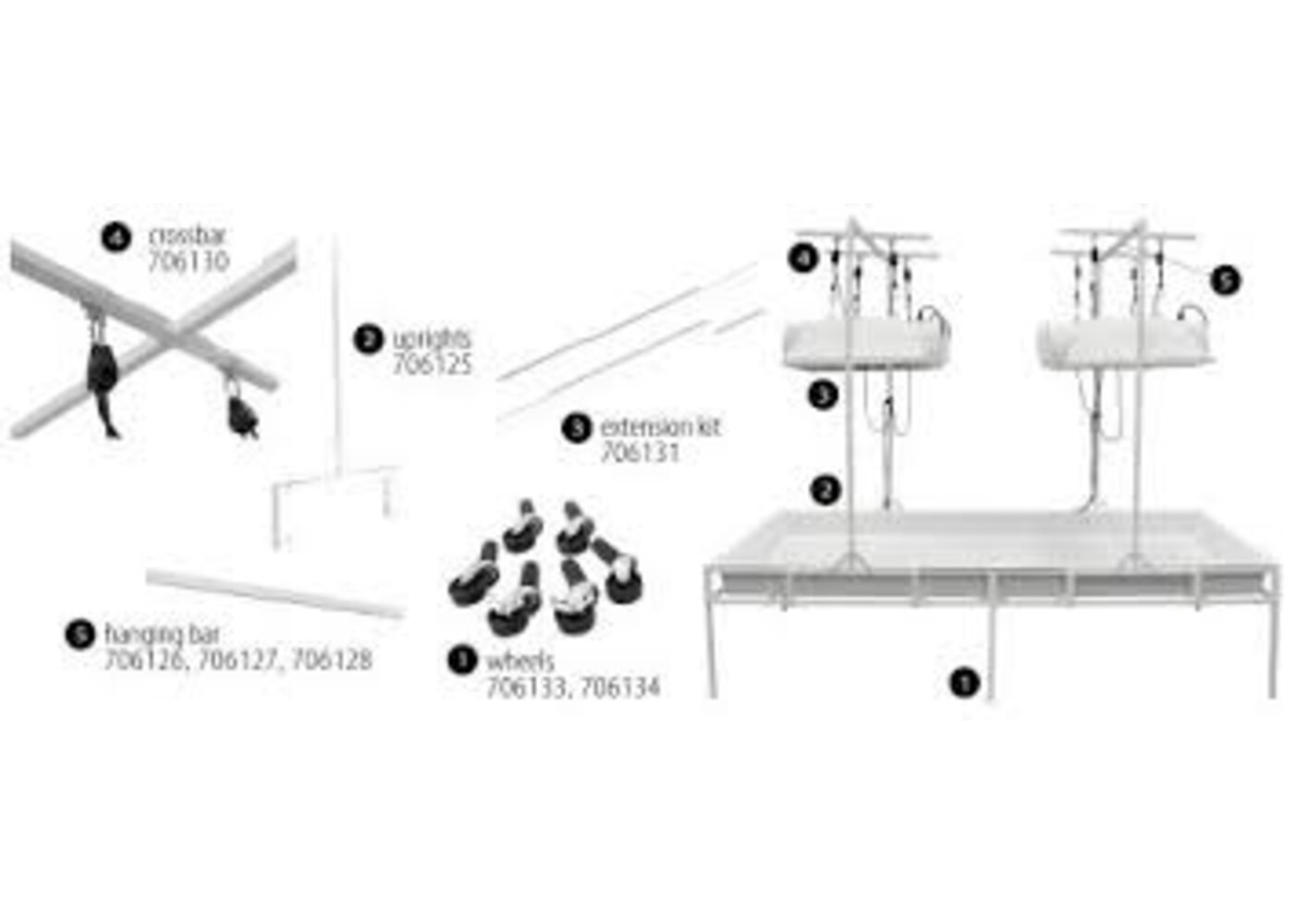 Fast Fit Fast Fit Light Hanging Bar For 3'x6'