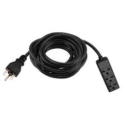 Power All Power All 240 Volt 12 ft Extension Cord w/ 3 Outlet Power Strip - 14 Gauge