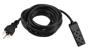 Power All Power All 240 Volt 12 ft Extension Cord w/ 3 Outlet Power Strip - 14 Gauge