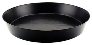 Anderson Die Black Premium Plastic Saucer 20 in (5/Cs)