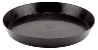Gro Pro Gro Pro Heavy Duty Black Saucer - 10"