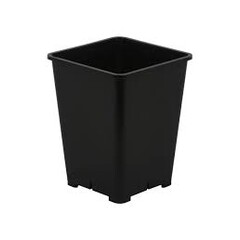 Gro Pro Gro Pro Premium Black Square Pot 6" x 6" x 8"