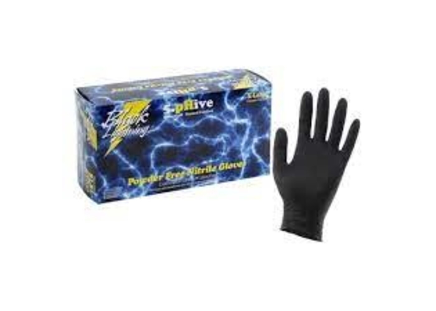 Black Lightning Black Lightning Powder Free Nitrile Gloves Medium
