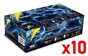 Black Lightning Black Lightning Powder Free Nitrile Gloves X-Large (100/Box)
