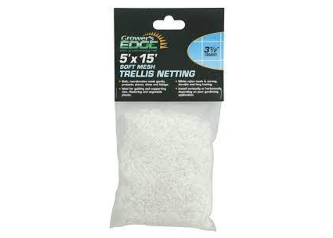 Growers Edge Grower's Edge Soft Mesh Trellis Netting 5 ft x 15 ft w/ 6 in Squares (12/Cs)