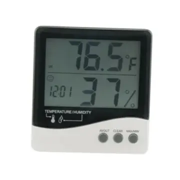 Growers Edge Grower's Edge Large Display Thermometer / Hygrometer (20/Cs)