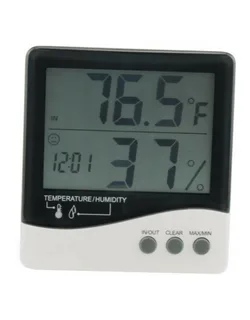 Growers Edge Grower's Edge Large Display Thermometer / Hygrometer (20/Cs)