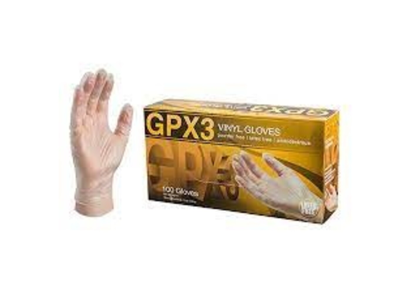 GPX3 Vinyl Gloves Large