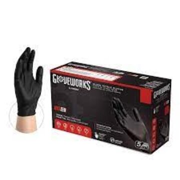  GlovePlus Black Nitrile Large Gloves