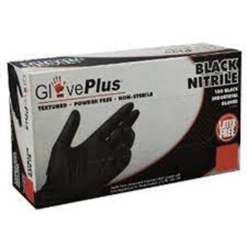  GlovePlus Black Nitrile XL Gloves