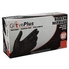 GlovePlus Black Nitrile XL Gloves