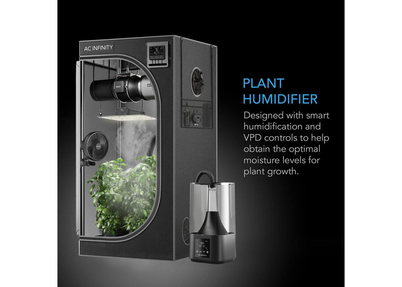 AC Infinity AC Infinity CloudForge T3, Environmental Plant Humidifier