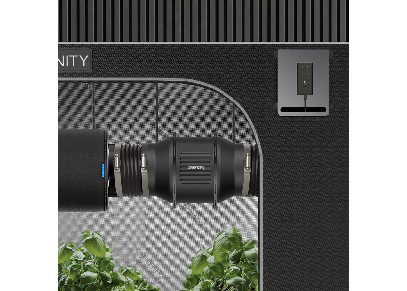 AC Infinity AC Infinity Air Filtration Kit 8", Inline Fan with Speed Controller, Carbon Filter & Ducting Combo
