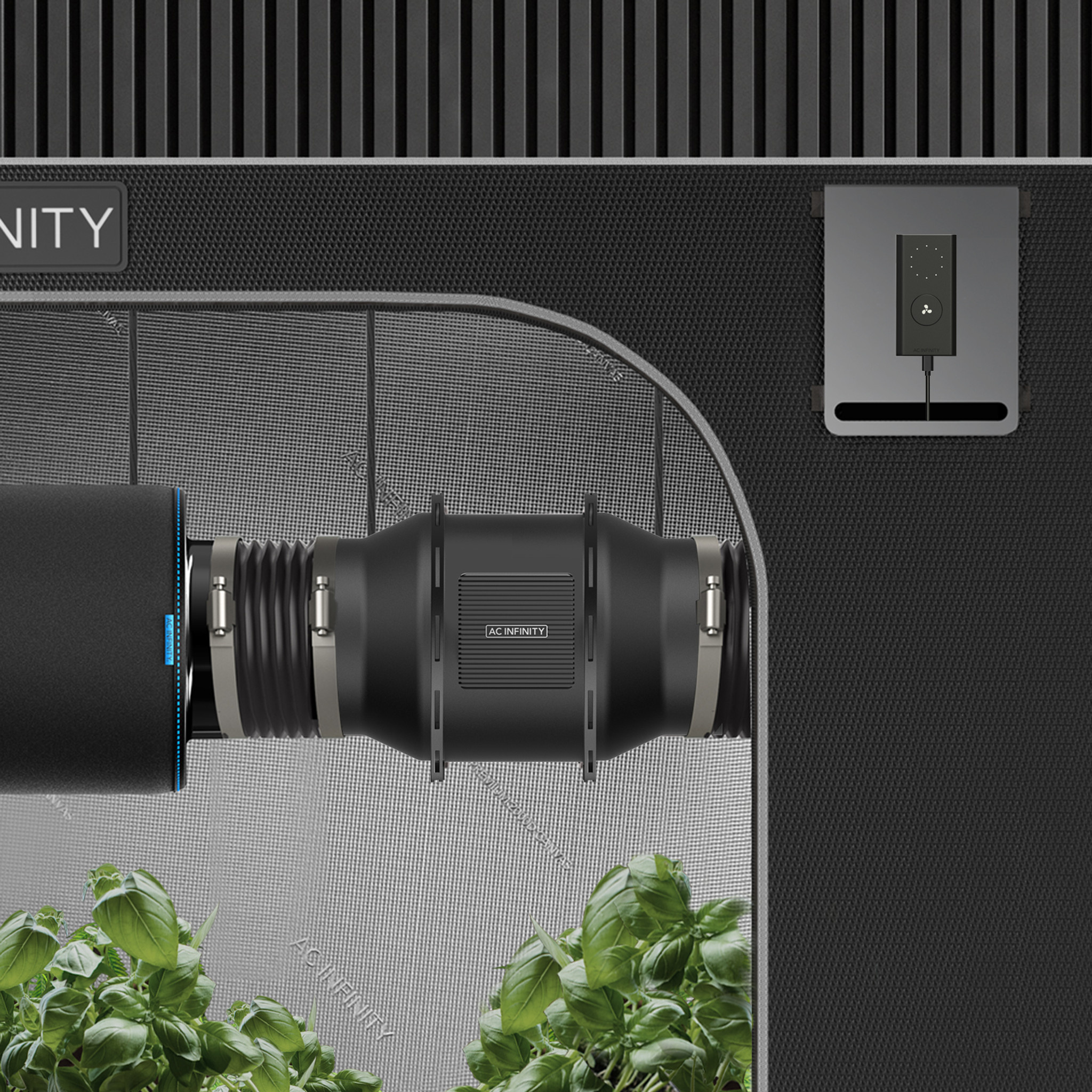 AC Infinity AC Infinity Air Filtration Kit 8", Inline Fan with Speed Controller, Carbon Filter & Ducting Combo