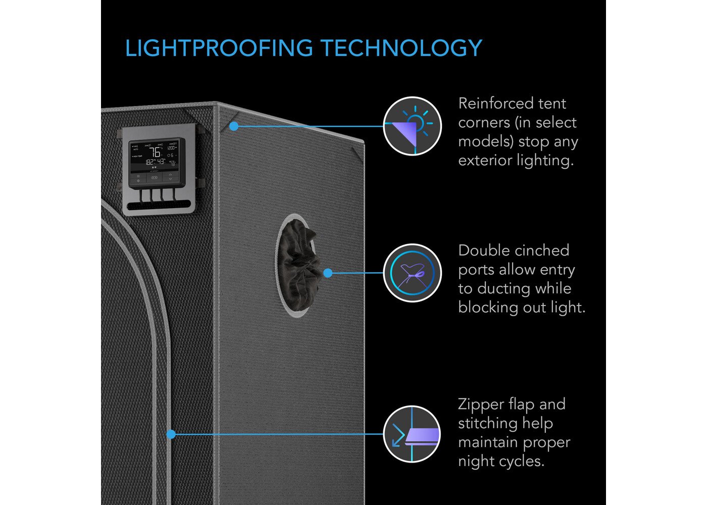 AC Infinity AC Infinity CLOUDLAB 733  Grow Tent 3X3