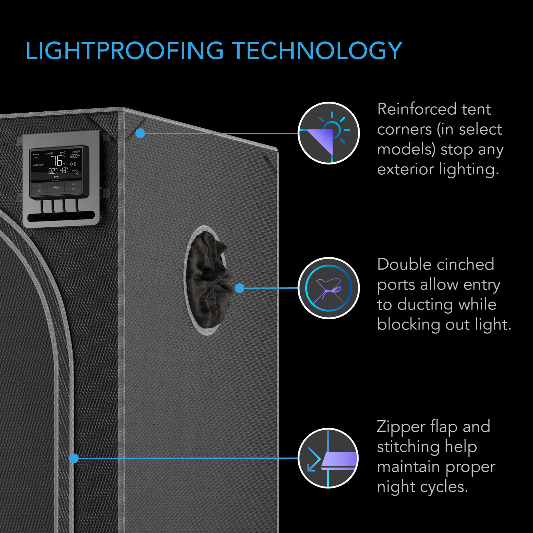 AC Infinity AC Infinity CLOUDLAB 733  Grow Tent 3X3