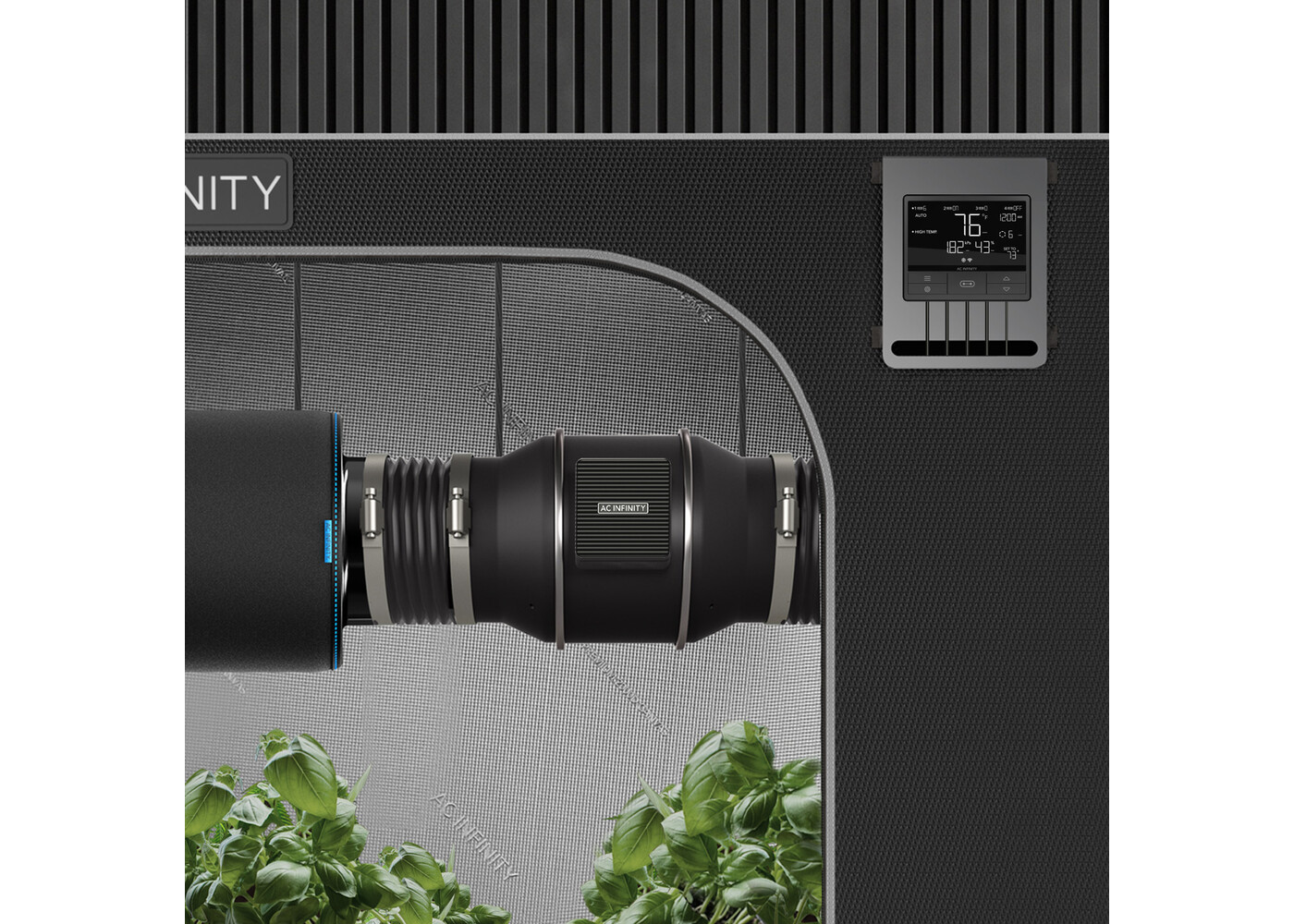 AC Infinity AC Infinity  PRO 4", Inline Fan with Smart Controller, Carbon Filter & Ducting Combo