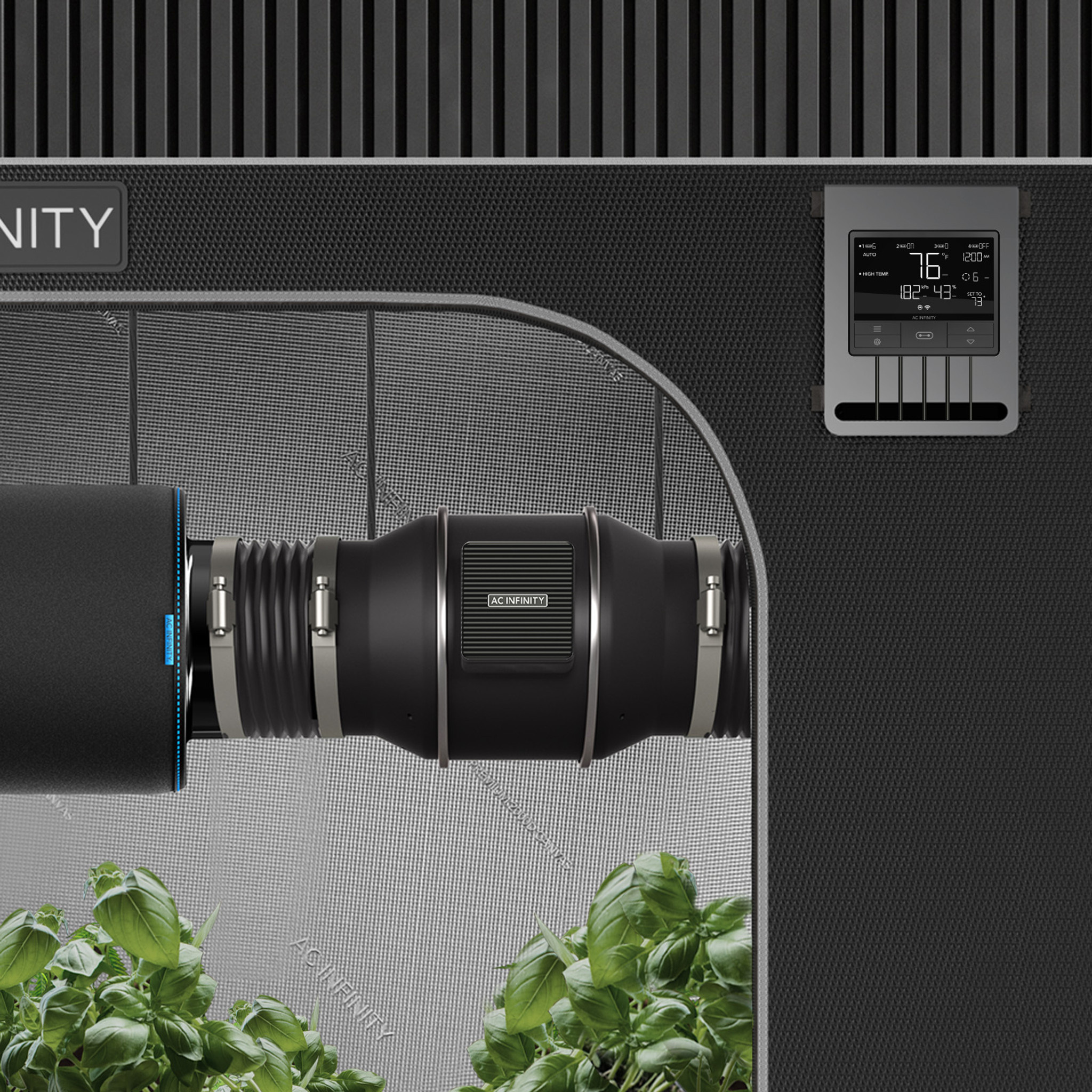 AC Infinity AC Infinity  PRO 4", Inline Fan with Smart Controller, Carbon Filter & Ducting Combo